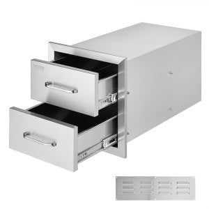 Outdoor Kitchen Drawers 14W X 14 4H 23D Inch, 14 in, KM-CTG-2302-SKU15, Stainless Steel, ID 14.3-CTV0