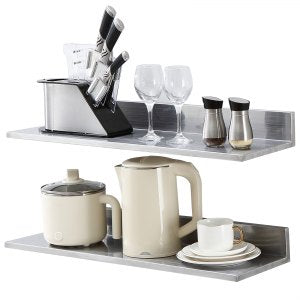 8 6 X 30 Stainless Steel Shelf, 44 lb, 8.6 in, WMSL30, ID BGSC-L7V0