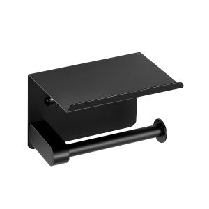 Toilet Paper Holder Shelf, 16 in, 813135, Matte Black, ID BGSW-EOV0