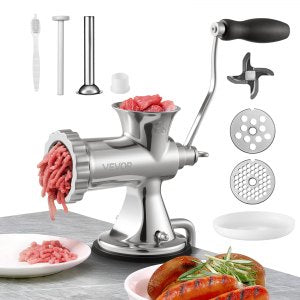 Manual Meat Grinder, 0.79 in, S#8, 13.8x9.8x5.5 in / 35x25x14cm, ID BXGS-U7V0