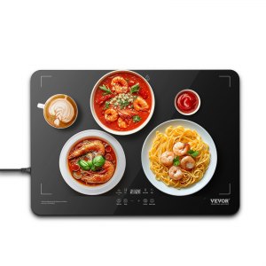 Electric Warming Tray Buffet Food W Temp Control Tempered Glass, 16.54 in, YD-302C 42+60S, ID CBJR-OXV1