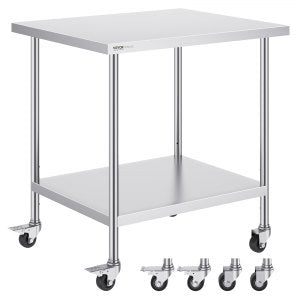 Stainless Work Table, 38 in, GZT760*455J, Stainless Steel, ID CFBX-R8V0