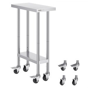 Stainless Work Table, 500 lb, 38 in, HETG-24*12, ID CFBX-IFV0