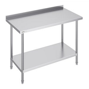 Stainless Work Table, 36 in, HET-24*48-L, Stainless Steel, ID CFBX-V4V0