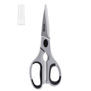 Kitchen Scissors, LC625, Gray-Black + Stainless Steel, 220 x 85 x 18.5 mm / 8.7 x 3.4 x 0.73 in, ID CFJD-MOV0