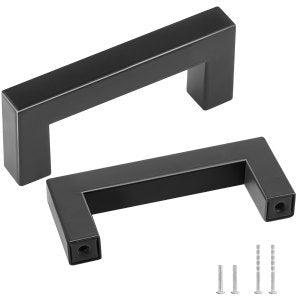 10 Pack Cabinet Pulls, 3 in, 6003-76mm-black, ID CJLS-O0V0
