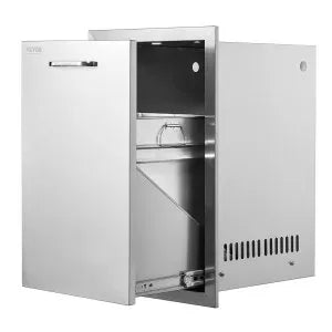Outdoor Kitchen Propane Tank Drawer 16Wx24 4Hx16D Inch Stainless Steel Pull Out Trash Handle BBQ Island, 16 in, KM-CTG-2302-SKU10, Stainless Steel, ID CTGQ-01V0