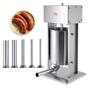 Electric Sausage Stuffer 12 L Vertical Meat 304 Stainless Steel, 25 lb, XZO-12D, 12 L / 25 lbs, ID DDLS-TNV1