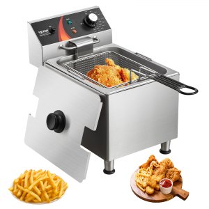 Commercial Deep Fryer, 175–390 °F, EF-12L, AC120V 60HZ, ID DGDZ-PZV1