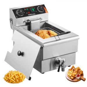 Commercial Deep Fryer, 140–392 °F, SC-101V, AC110V 60HZ, ID DGDZ-BAV1