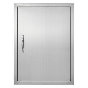 BBQ Access Door, 2 in, B019D, Stainless Steel Color, ID DMMB-LFV0