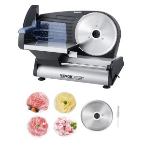 Meat Slicer 180W 7 5 Electric Deli Food Frozen Bread Cheese, 7.5 in, 1A-FS201Q, 180W, ID DRQP-A2V1