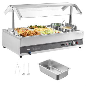 Commercial Food Warmer, SKT1/3*9-H, 1500W, Stainless Steel, ID DSWP-01V1