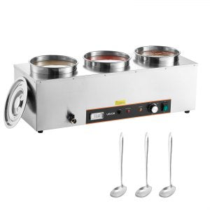 Electric Soup Warmer, BW-6L-3, 3 x 6.34 QT/6 L, 1500W, ID DSWP-01V1