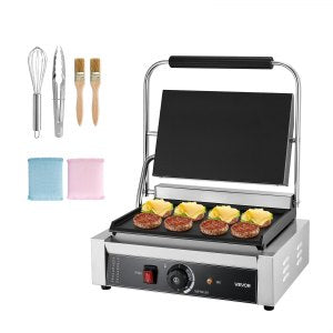 Commercial Panini Grill, 122–572 °F, 9.3 in, YS-812, ID DYYB-02V1