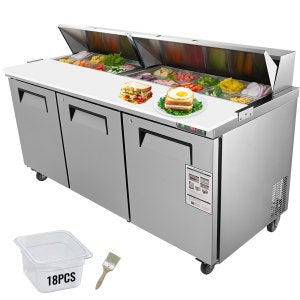 Stainless Work Table, 72 in, KSR-72B, Stainless Steel, ID F20C-FJV1