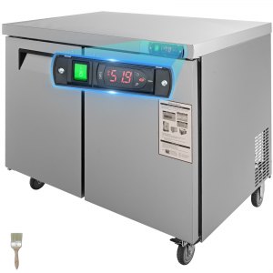 Commercial Refrigerator, 48 in, KTR-48B, Stainless Steel, ID FLWS-B6V1