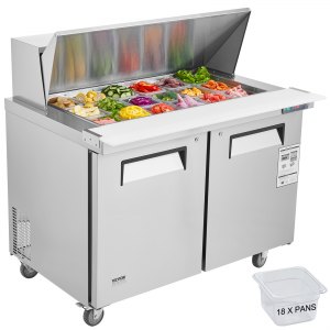 Stainless Work Table, 48 in, KSR-48BM1, 12.9 Cu.Ft, ID FLWS-JJV1