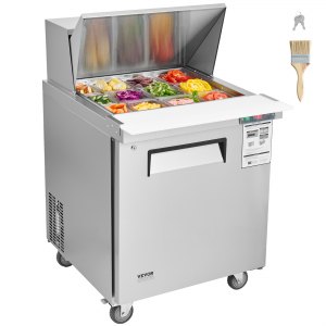 Stainless Work Table, 28 in, KSR-27BM1, 7.4 Cu.Ft, ID FLWS-7MV1