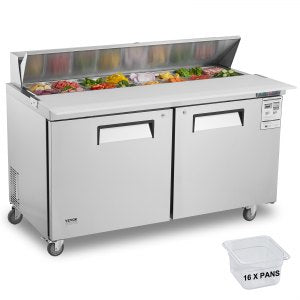 Stainless Work Table, 60 in, KSR-60B1, 16.4 Cu.Ft, ID FLWS-YXV1