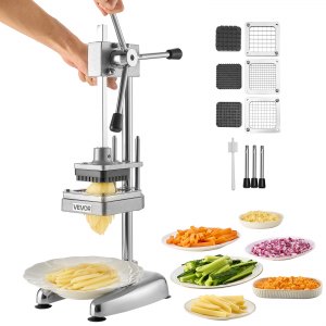 Commercial French Fry Cutter, 4 in, JG-04, 8.46 x 7.48 x 19.69 inch / 215 x 190 x 500 mm, ID GGSS-01V0