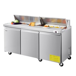 72 W Commercial Refrigerator, 90 lb, 72 in, TSSP72, ID GZTB-01V1