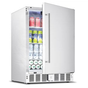 24 Inch Indoor Outdoor Beverage Refrigerator, 24 in, BC-145B, AC 115V 60Hz 1.3A, ID HWBX-02V1