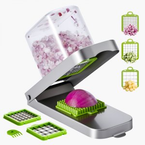 Vegetable Chopper, 0.2 in, AY510, Silver, ID JSSW-02V0
