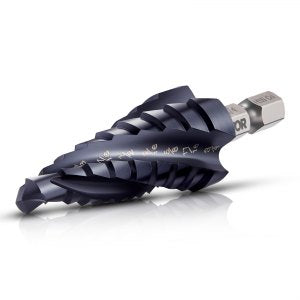 Step Drill Bit, 4 in, 1/4–3/4, M35 Cobalt High-Speed Steel, ID JTZT-01V0