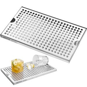 Beer Drip Tray, 11.81 in, 12"x7" Drip Tray, 11.81 x 6.97 x 0.59 in / 300 x 177 x 15 mm, ID LTJZ-N4V0