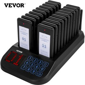 F103 Restaurant Pager System 20 Pagers, F103, ABS plastic, ID QCQF-01V1