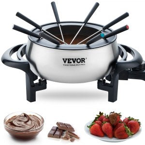 Electric Fondue Pot Set Cheese Chocolate, SSDNG7700-NP, 3 qt / 2.8L, AC110V~120V, 60Hz, ID QKLR-MRV1