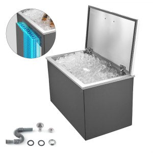 Drop In Ice Chest, 28 in, ICB-W281617, 82.8 L / 87.6 QT (US Quart), ID QRSC-01V0