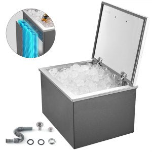 Drop In Ice Chest, 20 in, ICB-W201613, 42.4 L / 44.7 QT (US Quart), ID QRSC-02V0
