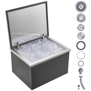 Drop In Ice Chest, 20 in, FG-SKU2, 44.24L / 46.7QT, ID QRSC-5CV0