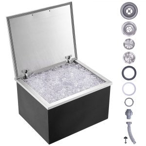 Drop In Ice Chest, 28 in, FG-SKU4, 82.6L / 87.4QT, ID QRSC-RTV0