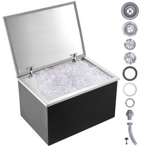 Drop In Ice Chest, 28 in, FG-SKU5, 107.8L / 114 QT, ID QRSC-IIV0