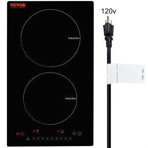 Commercial Cooktop, I2V-04, 1800W, Tempered Glass Panel, Plastic Housing, ID QRSD-EVV1
