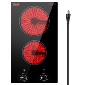 Commercial Cooktop, 12 in, LT2V-31, 1800W (1000W + 800W), ID QRSD-6ZV1