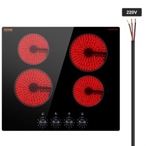 Commercial Cooktop, 24 in, LT4-79, 6000W (1200W + 1800W +1800W + 1200W), ID QRSD-BTV4