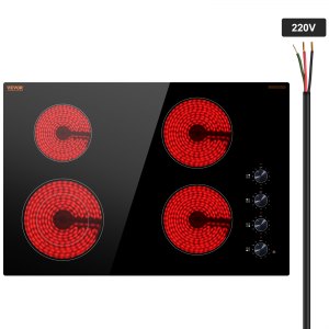 Commercial Cooktop, 30 in, LT4-61, 7200W (1200W + 1200W + 2400W + 1200W + 1800W), ID QRSD-CKV4