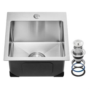 15 Inch Kitchen Sink Workstation, 15 in, T151509RS0, ID QRSS-10V0