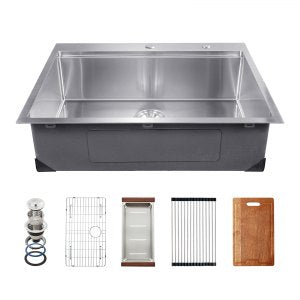 30 Inch Kitchen Sink Workstation, 30 in, T302209RS1, ID QRSS-RJV0
