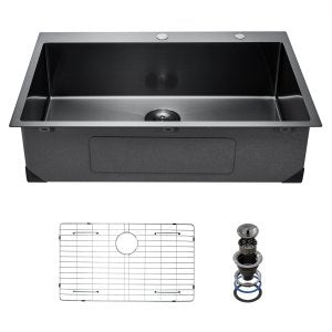 33 Inch Kitchen Sink Workstation, 33 in, T332209RB0, ID QRSS-D6V0