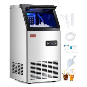 Commercial Ice Maker Machine, 80 lb, SKF-B40F, 14.2 x 17 x 29 in / 360 x 433 x 740 mm, ID QSYY-Y4V1
