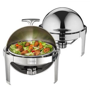 Roll Top Chafing Dish Buffet Set, DT-C1101, Food-Grade 201 Stainless Steel, ID QXKC-T8V0