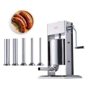 Manual Sausage Stuffer 10 L Vertical Machine 304 Stainless Steel, 22 lb, XZ-10L, 10 L / 22 lbs, ID SDLS-KMV0