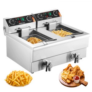 Commercial Deep Fryer, 122–392 °F, SC-102V, AC120V 60HZ, ID SG24-YVV1