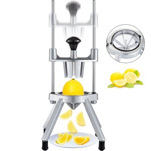 6 Section Commercial Easy Wedger Stainless Steel Blade Fruit Lime Slicer, 4.4 lb, Aluminum Alloy + Stainless Steel, ID SGQK-01V0