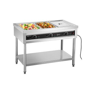 Commercial Food Warmer, 5.9 in, SFTLS3G110v1350w, AC120V, 60Hz, ID SJRK-TLV1